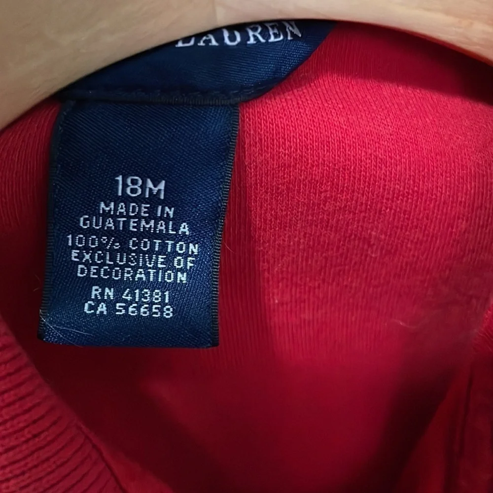 Ralph Lauren Red short sleeve polo dress